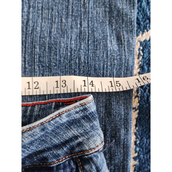 Y2k Mu Jeans Authentic Dungarees Med Wash Straight Leg Denim Jeans 10 - Picture 7 of 10